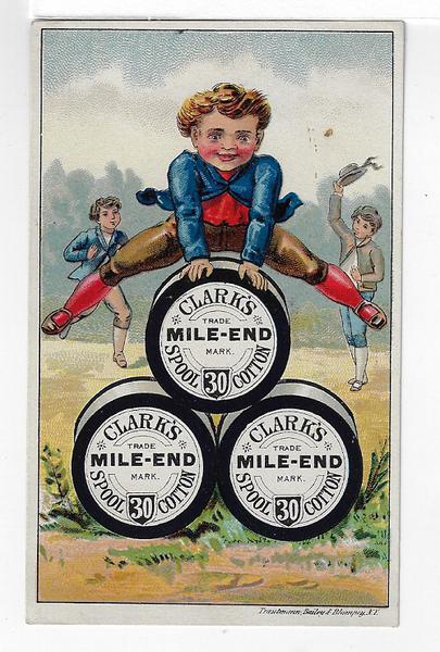 Clark's Mile-End Trade Card