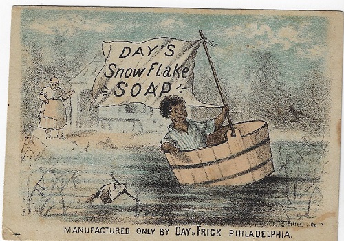 DAY'S SNOW FLAKE SOAP TRADE CARD