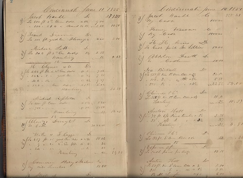 THE JOHN K. GREEN LEDGER, LUMBER MERCHANT AND MILL OWNER ACCOUNT LEDGER