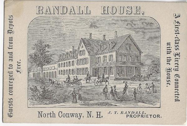 RANDALL HOUSE  TRADE CARD