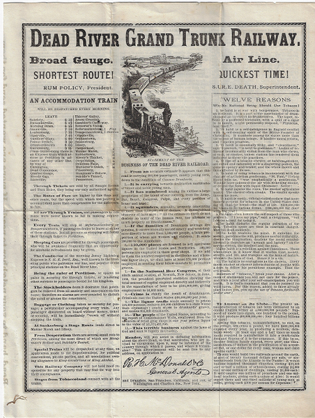 DEAD RIVER GRAND TRUNK RAILWAY