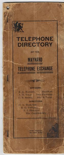 THE MAYNARD TELEPHONE EXCHANGE