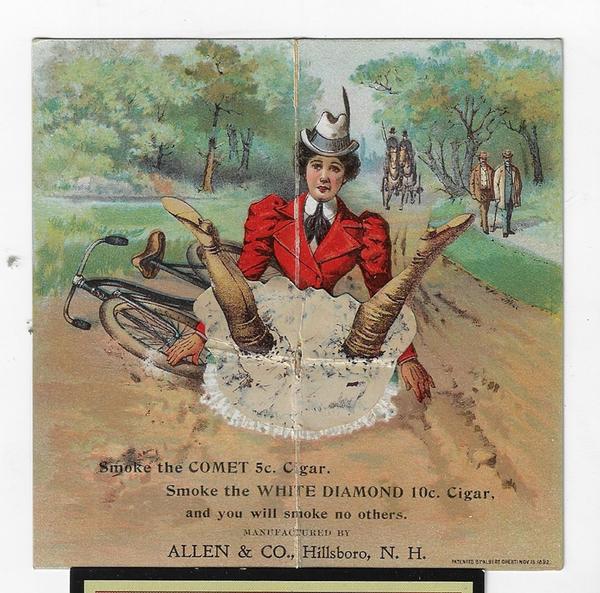 COMET 5C CIGAR - WHITE DIAMOND 10 C. CIGAR trade card