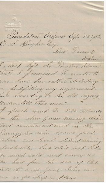 TOMBSTONE, ARIZONA 1882 - THE MOST INFAMOUS TOWN OF ALL WITH "ALL THE AIRS OF A CITY"