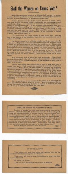 SHALL THE WOMEN ON FARMS VOTE?