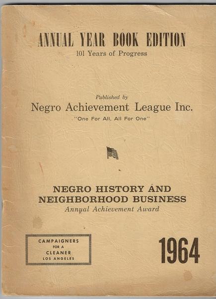 (African Americana) ANNUAL YEAR BOOK EDITION – 101 YEARS OF PROGRESS
