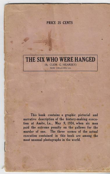 LOUISIANA HANGING OF SIX MEN