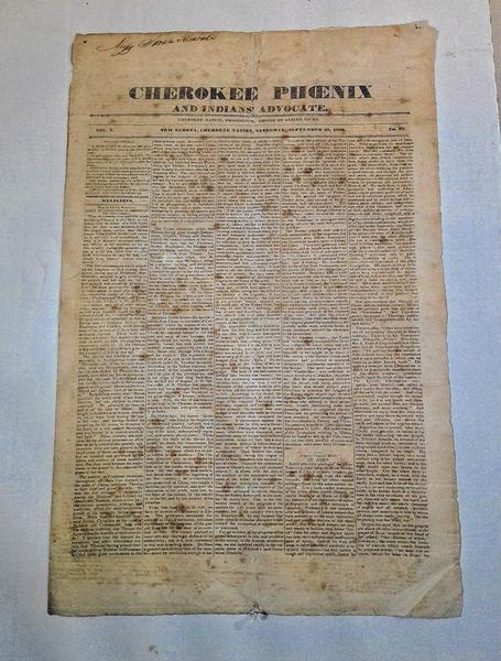 Newspaper: Cherokee Nations Weekly Newspaper