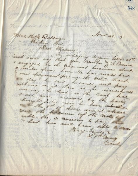 CONTINENTAL DIVIDE BANK OF SALIDA COPY BOOK - 1887-1888