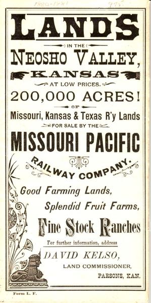 Lands In The Neosho Valley. Kansas At Low Prices....