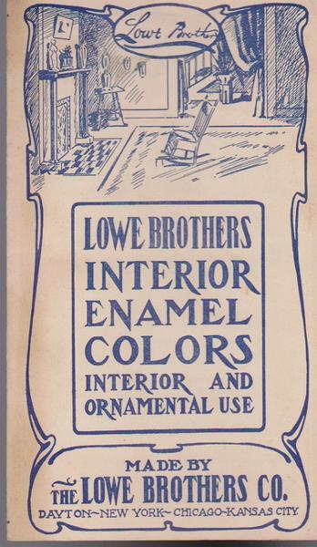 Lowe Brothers Interior Enamel Colors - 1945