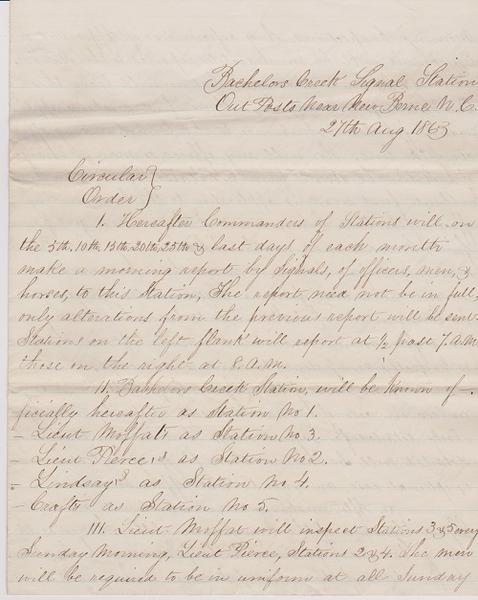 Lieut. Elisha Nye Peirce Civil War Archive