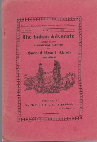 The Indian Advocate - Benedictine Fathers of Sacred Heart Abbey