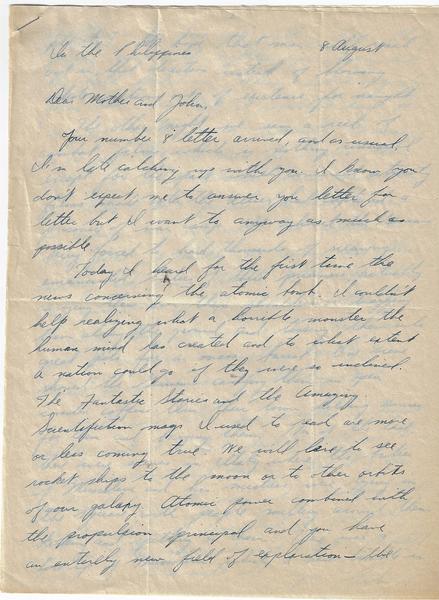 Letters of a WWII Soldier From Training to the Pacific Theater