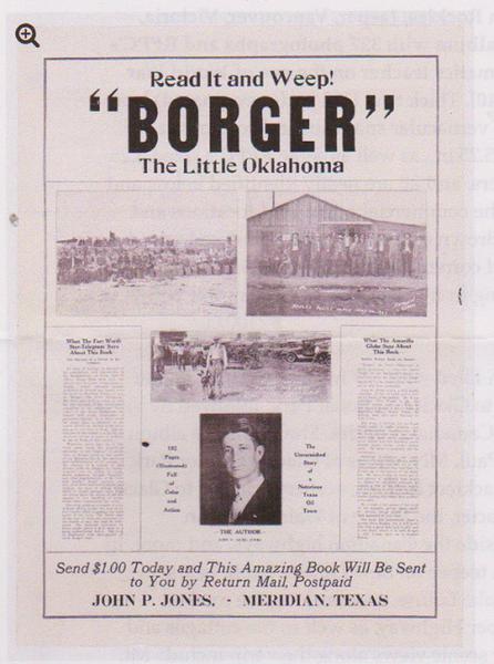 Read it and Weep! "Borger" The Little Oklahoma - Broadside