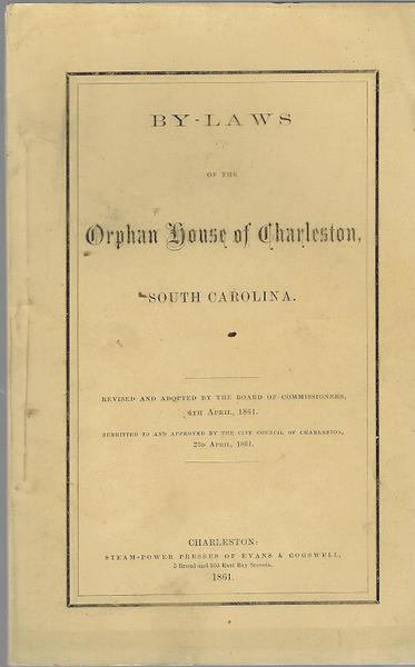 Orphan House of Charleston, South Carolina - 1861