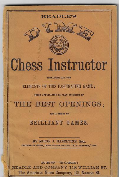 Beadle's Dime Chess Instructor - c. 1885