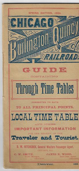 Chicago Burlington and Quincy Railroad - 1880