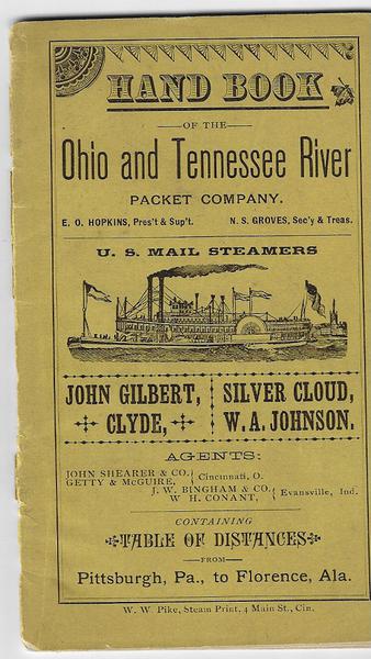 Ohio and Tennessee River Packet Company - 1884