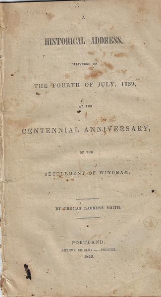 The Fourth of July, 1839 at the Centennial Anniversary
