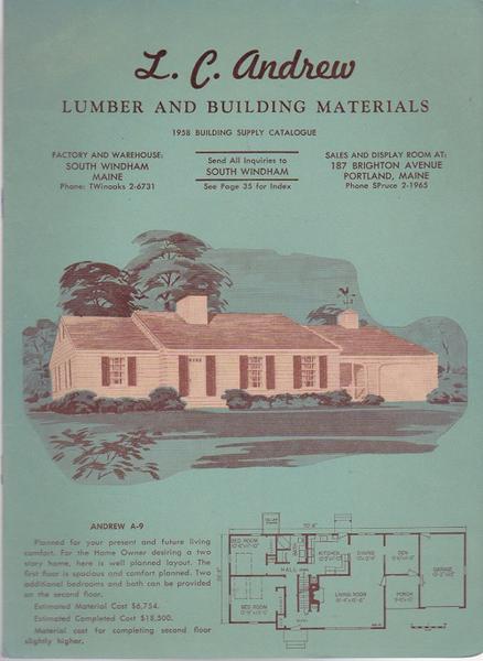 l. C. Andrew Lumber and Building Materials Trade Catalog - 1958