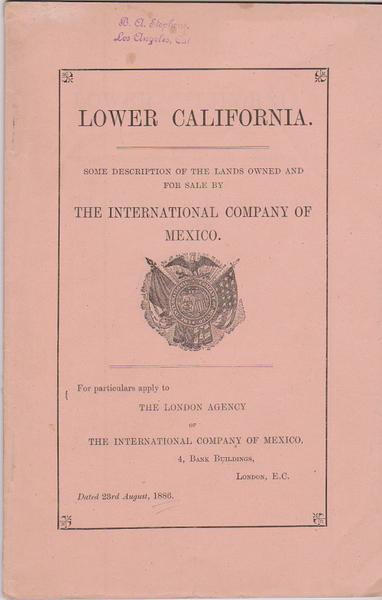 Lower California - Mexico Land Promotional