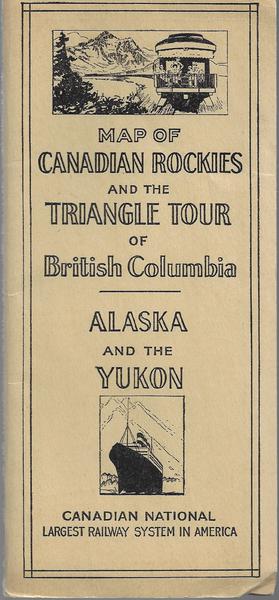 Map of The Canadian Rockies - 1929
