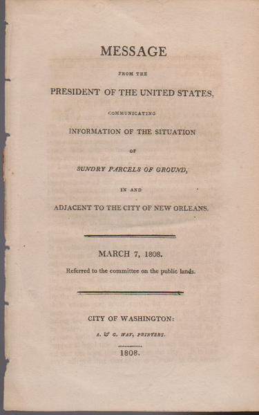 Louisiana - Thomas Jefferson - 1808