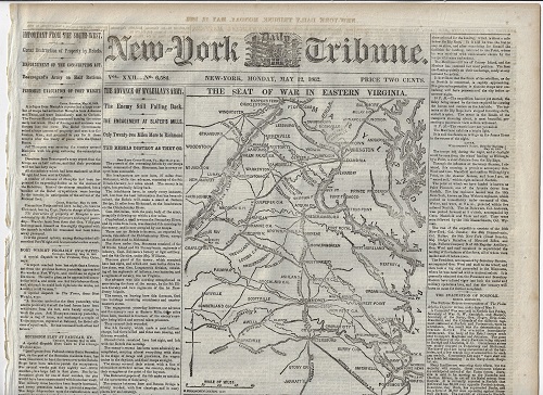 New York Tribune - May 12, 1862 - The Seat of War In Eastern Virginia