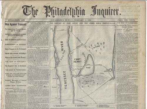 The Philadelphia Inquirer - February 10, 1862 - The War In Tennessee