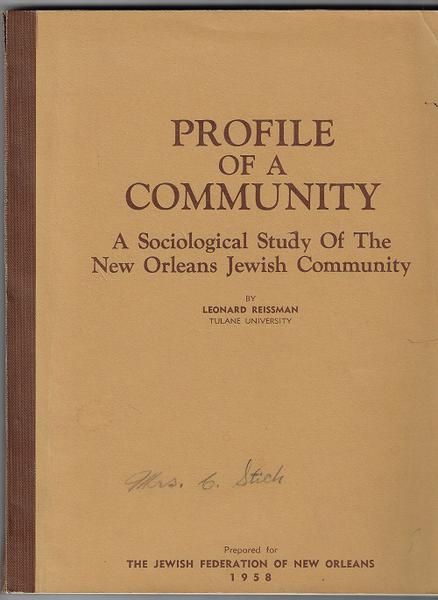 New Orleans - Profile of the New Orleans Jewish Community
