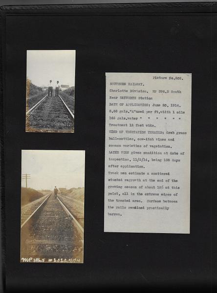 Railroads and Weed Killer - 1914