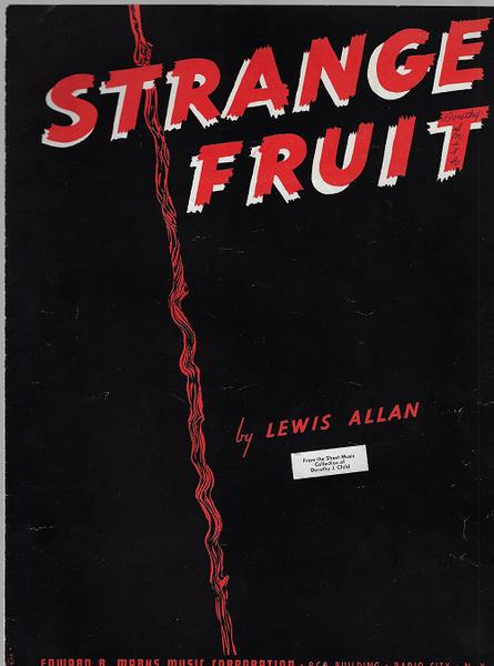 (African American Sheet Music) Strange Fruit