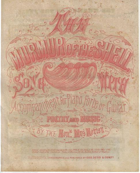 Confederate Sheet Music - The Murmur of the Shell...