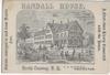 RANDALL HOUSE  TRADE CARD