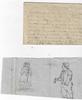 SCARCE AND IMPORTANT PENCIL SKETCH BY FOLK ARTIST JACOB BAILEY MOORE