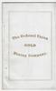 THE FEDERAL UNION GOLD MINING COMPANY