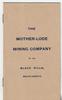 THE MOTHER-LODE MINING COMPANY OF THE BLACK HILLS, SOUTH DAKOTA