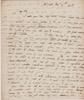 Manuscript Letter Concerning Economic Peril In New York