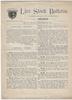Live Stock Bulletin - Montana, Arizona, Texas, Idaho, North Dakota, etc. - 1899